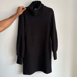 Vestique Black Turtleneck Dress